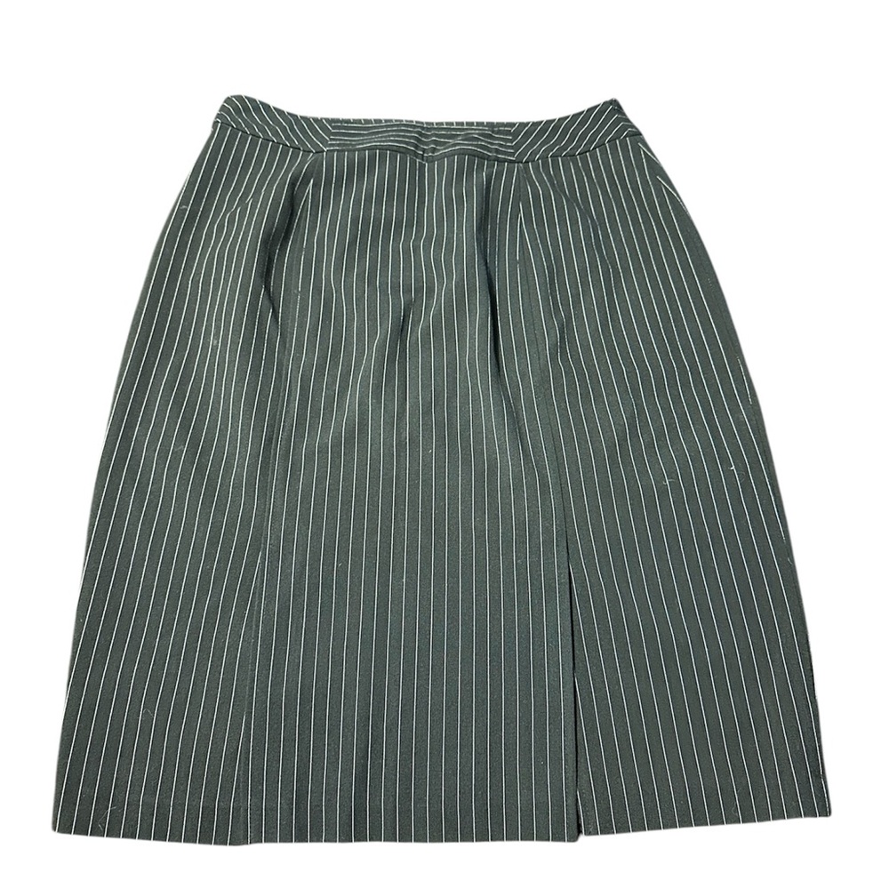 black Striped Skirt